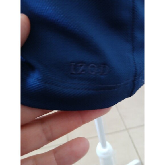 Izod Golf  Womens Polo Shirt Medium Navy 1/4 Zip Short Sleeve - Picture 5 of 15